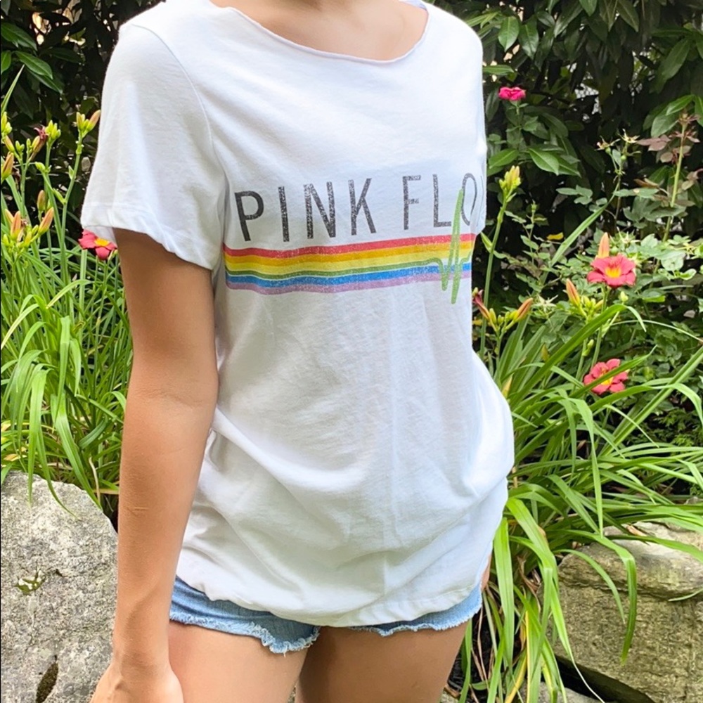 White open back Pink Floyd top